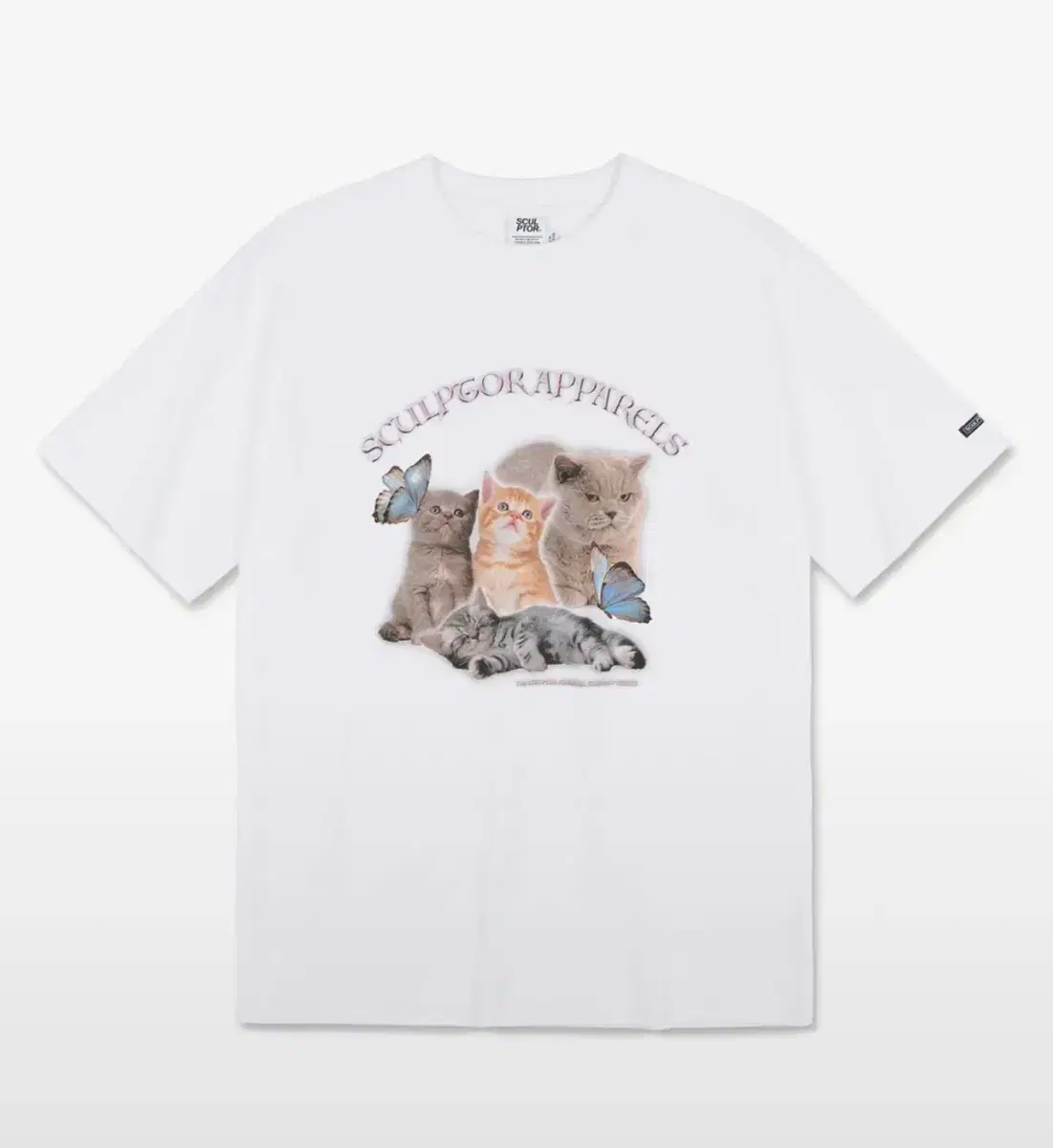 스컬프터 Kitten Boxy Tee [WHITE]